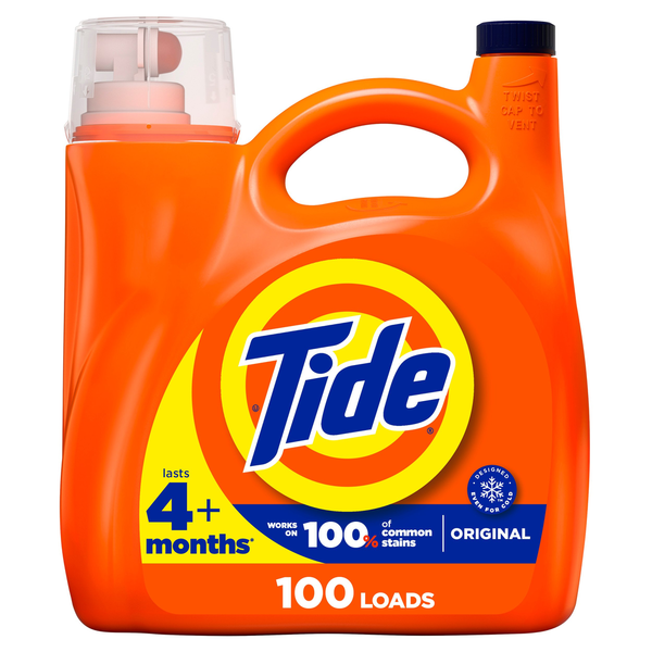 Laundry Tide Liquid Laundry Detergent, Original, 132 fl oz, 100 Loads hero