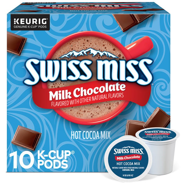 Cocoa & Drink Mixes Swiss Miss Milk Chocolate Hot Cocoa K-Cup Pods hero