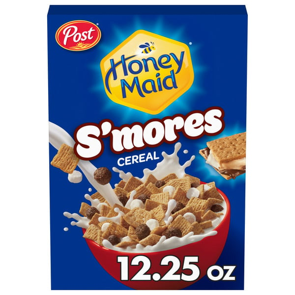 Cereal Post Honeymaid S'mores Breakfast Cereal, Sweetened Corn and Wheat Cereal hero