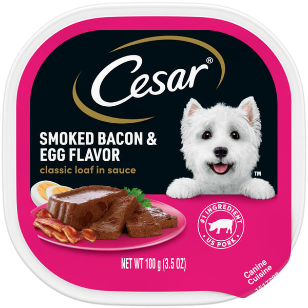 Dog Food & Care Cesar Classic Loaf in Sauce Soft Wet Dog Food Bacon and Egg hero