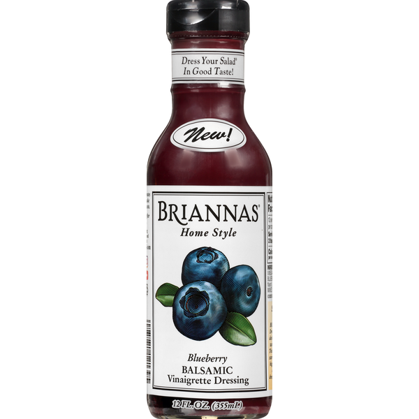 Salad Dressing & Toppings BRIANNAS Vinaigrette Dressing, Blueberry, Balsamic, Home Style hero