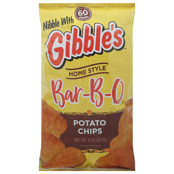 Chips & Pretzels Gibble's Potato Chips, Bar-B-Q, Home Style hero