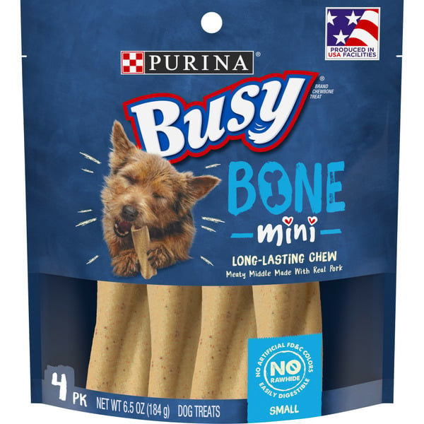 Water, Seltzer, Sparkling Water Purina Busy Made in USA Facilities Small Breed Dog Bones, Mini hero