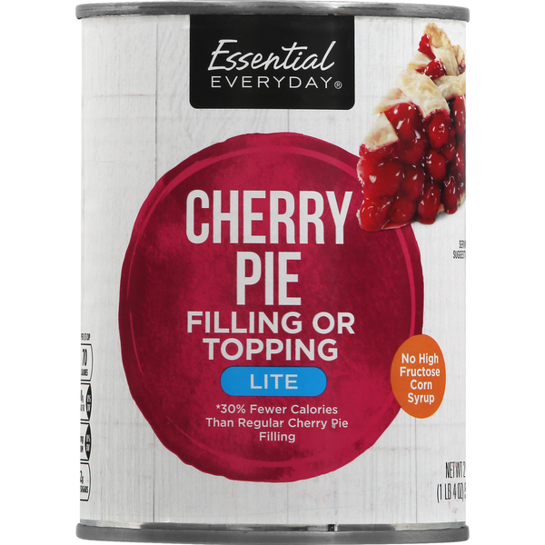 Canned Fruit & Applesauce Essential Everyday Filling or Topping, Lite, Cherry Pie hero