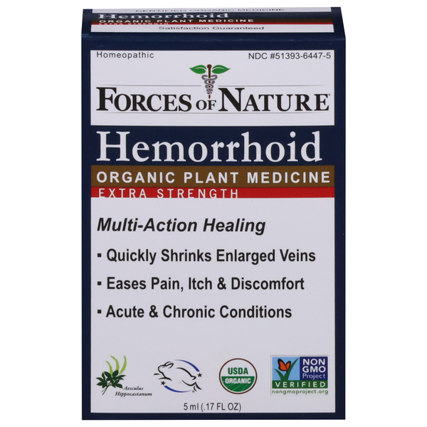 Vitamins & Supplements Forces of Nature Hemorrhoid, Organic, Plant Medicine, Extra Strength hero