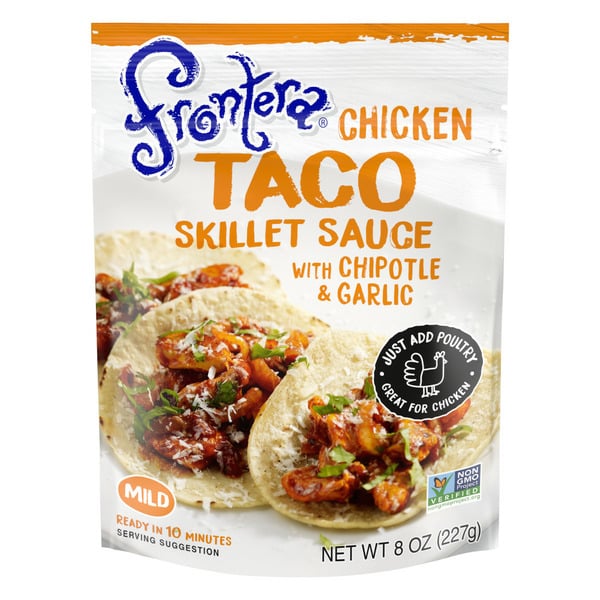 Latino Foods Frontera Mild Chicken Taco Skillet Sauce with Chipotle and Garlic hero