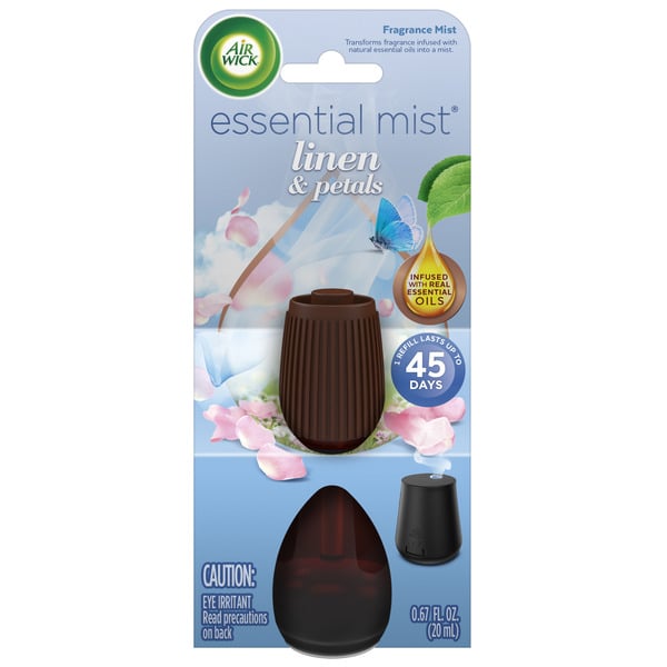 Air Fresheners & Candles Air Wick® Essential Mist Refill, Linen & Petals, Air Freshener, Essential Oils hero