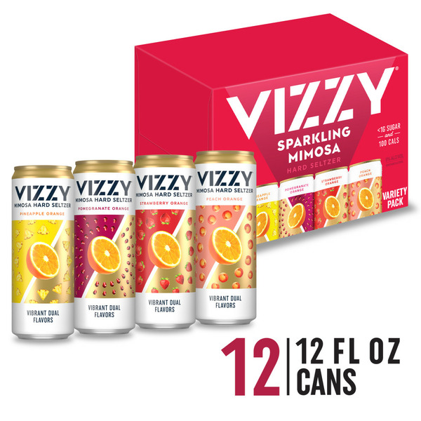 Water, Seltzer & Sparkling Water Vizzy Sparkling Mimosa Hard Seltzer Variety Pack hero