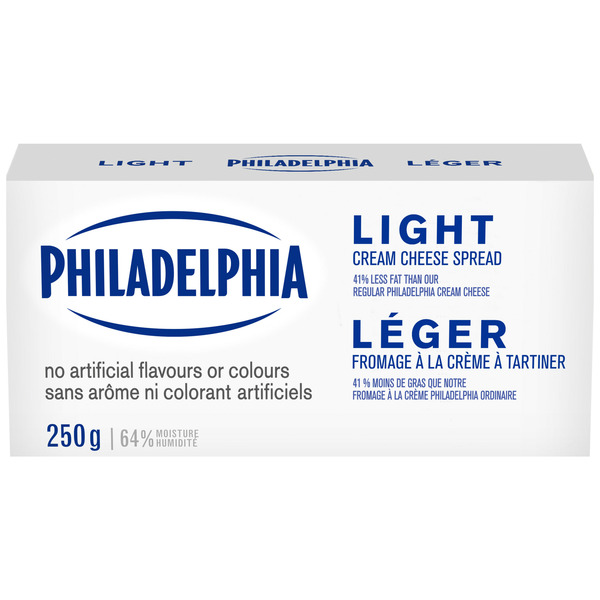 Packaged Cheese Philadelphia Light Cream Cheese Spread hero