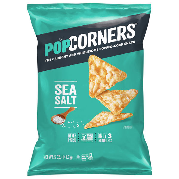 Popcorn & Snacks PopCorners Popped-Corn Snack, Sea Salt hero