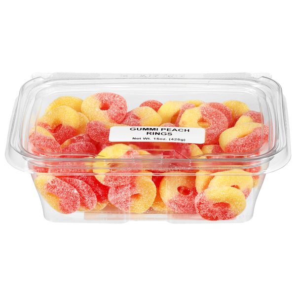 Candy & Chocolate JLM Manufacturing Gummi Peach Ring Tub hero