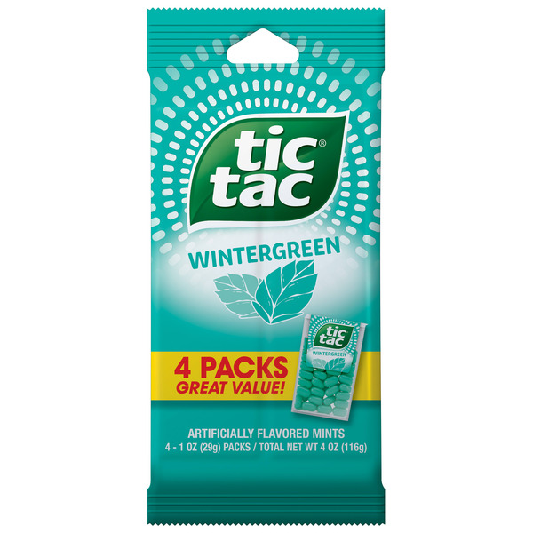 Mint & Gum Tic Tac Fresh Breath Mints, Wintergreen, Bulk Hard Candy Mints hero