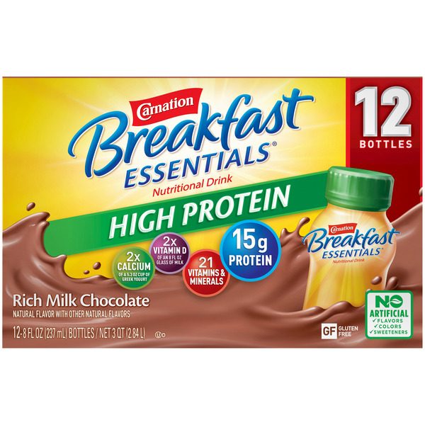 Protein & Meal Replacements Carnation Breakfast Essentials Rich Milk Chocolate hero