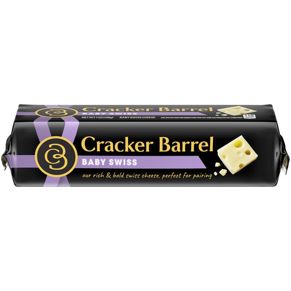 Packaged Cheese Cracker Barrel Baby Swiss Cheese hero