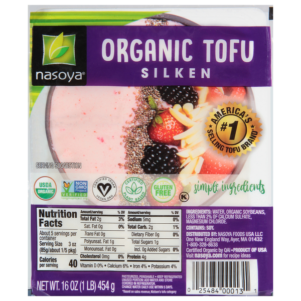 Tofu & Meat Alternatives Nasoya Tofu, Organic, Silken hero