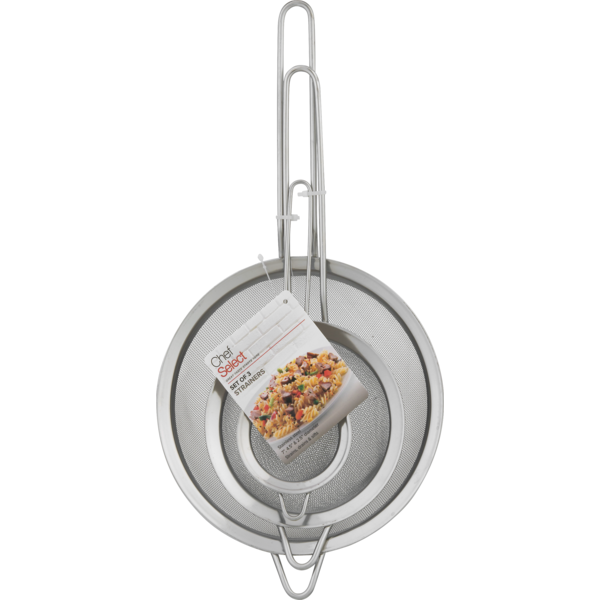 Kitchen Tools & Bakeware Chef Select Strainers, Stainless Steel, Card hero