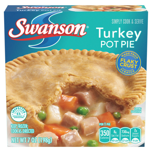 Frozen Meals Swanson's Individual Turkey Pot Pie Frozen Meal hero