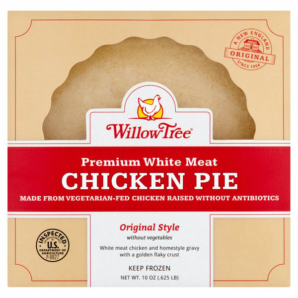 Willow Tree Premium White Meat Original Style Without Vegetables Chicken Pie hero