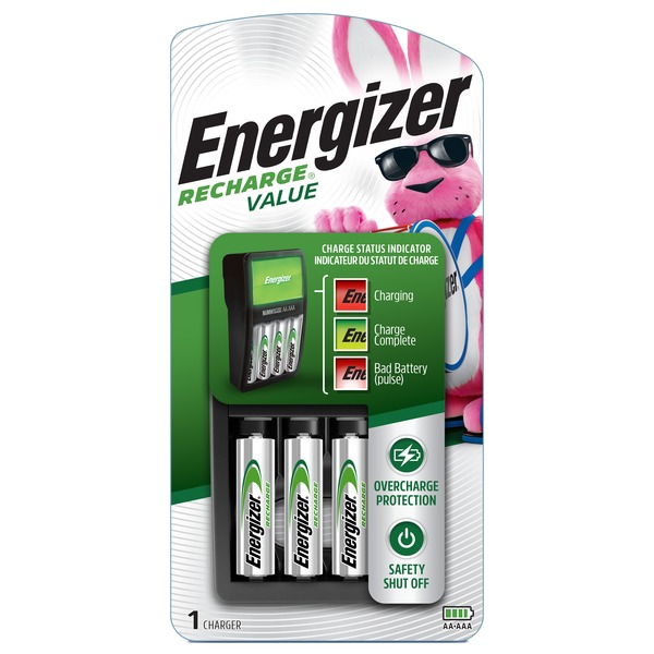 Electronics Energizer Value Charger for NiMH able AA and AAA Batteries hero