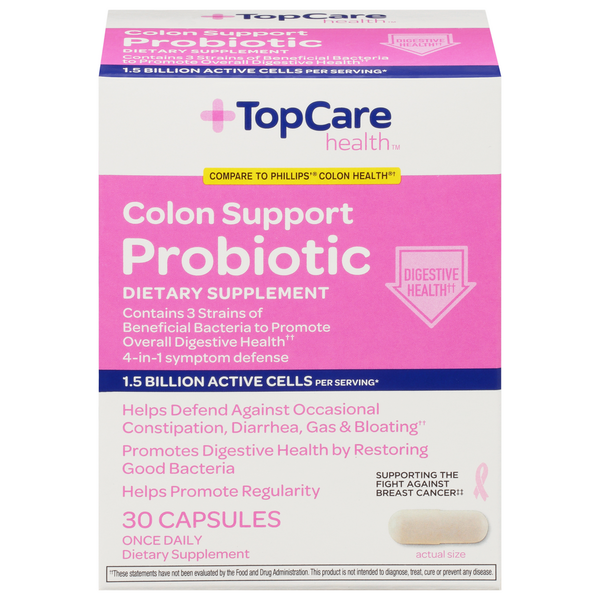 Vitamins & Supplements TopCare Probiotic, Colon Support, Capsules hero