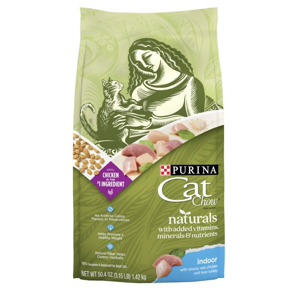 Cat Food Purina Cat Chow Hairball, Healthy Weight, Indoor, Natural Dry Cat Food, Naturals Indoor hero