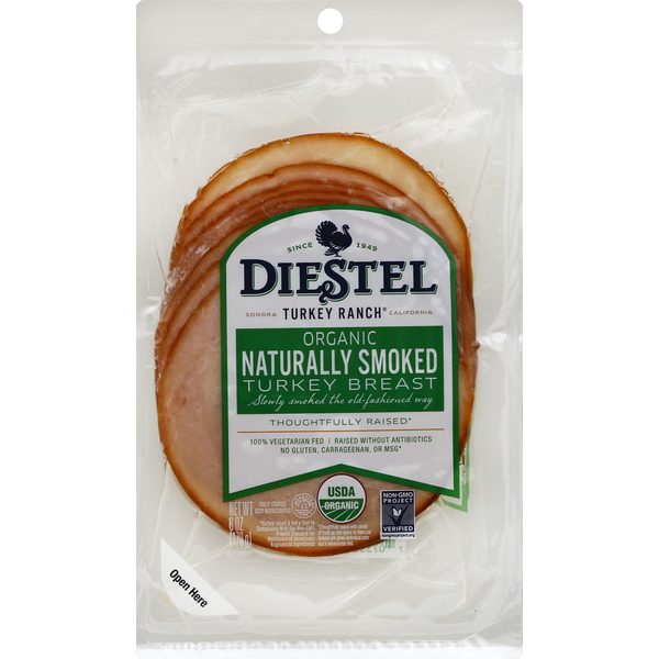 Lunch Meat Diestel Family Ranch Turkey Breast, Organic, Naturally Smoked hero