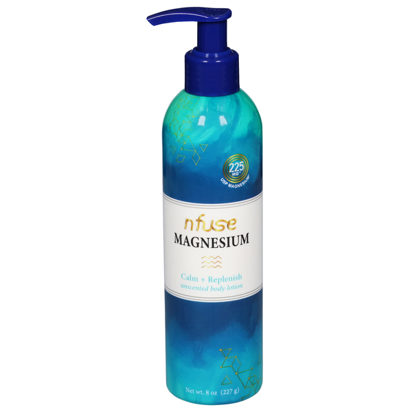 nfuse Body Lotion, Unscented, Calm + Replenish, Magnesium hero