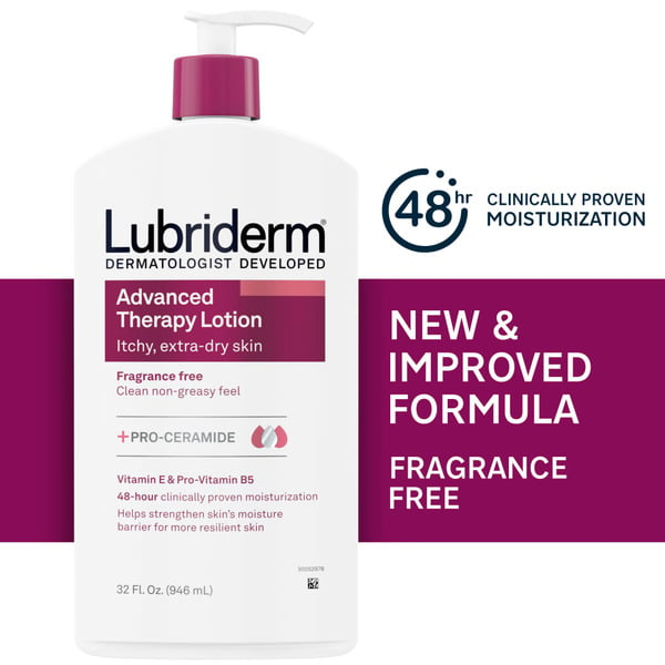 Body Lotions & Soap LUBRIDERM Advanced Therapy Fragrance Free Lotion, Vitamin E hero