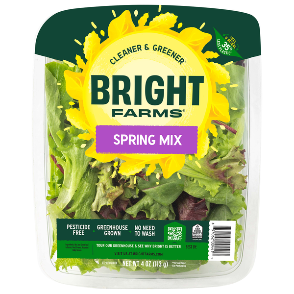 Packaged Vegetables & Fruits Bright Farms Spring Mix hero