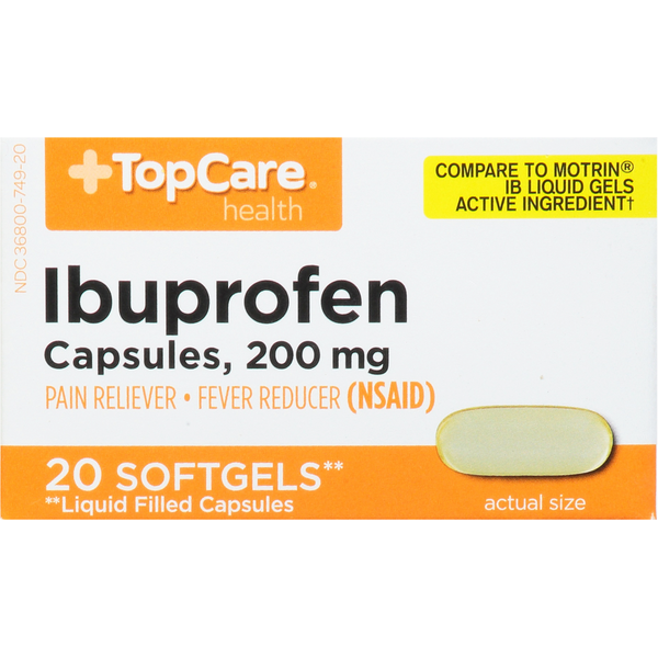 Muscles, Joints & Pain Relief TopCare Ibuprofen, 200 mg, Softgels hero