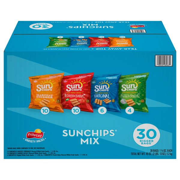 Chips & Pretzels Frito Lay Snacks, Sunchips Mix, Variety Packs hero