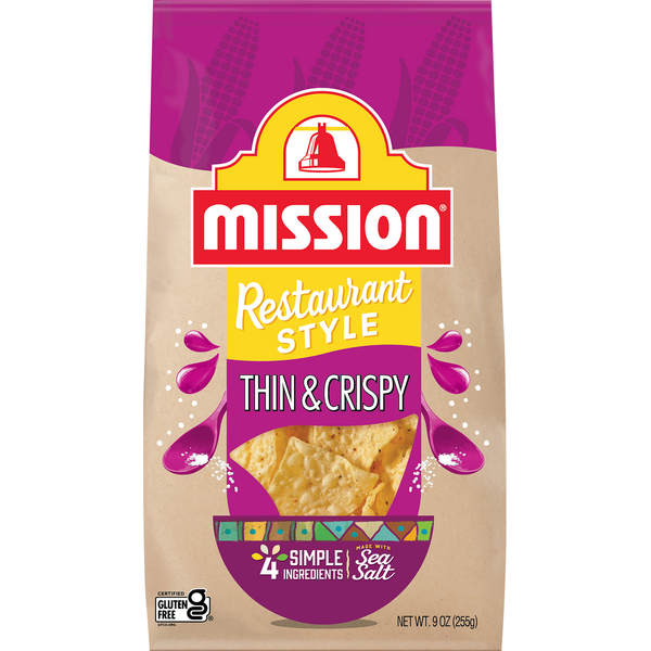 Potato Chips,Tortilla & Pretzels Mission Thin & Crispy Tortilla Chips hero