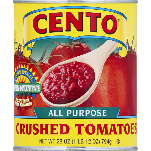 Canned/Jarred Vegetables Cento Tomatoes, All Purpose, Crushed hero