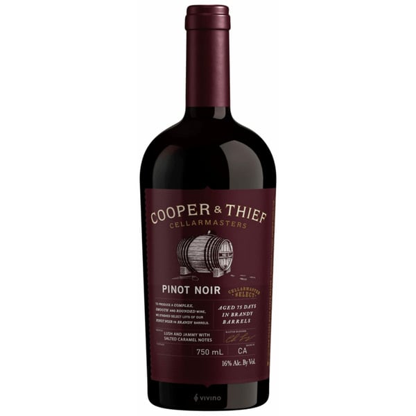 Pinot Noir Wine Cooper & Thief Cellarmasters® Cooper & Thief Pinot Noir Red Wine hero