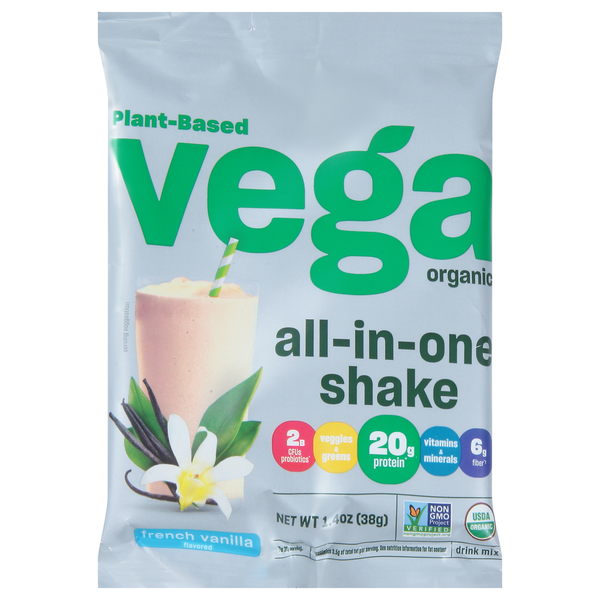 Dietary Supplements Vega One French Vanilla All in One Shake Drink Mix hero