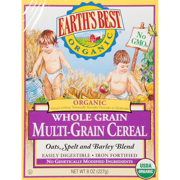 Baby Food & Formula Earth's Best Organic Baby Foods Whole Grain Multi-Grain Cereal hero