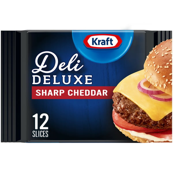 Packaged Cheese Kraft Sharp Cheddar Cheese Slices hero