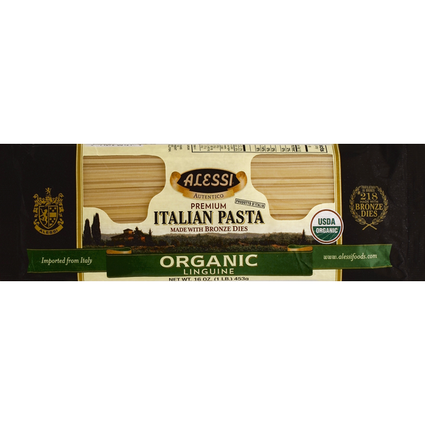 Dry Pasta Alessi Linguine, Organic, Premium hero