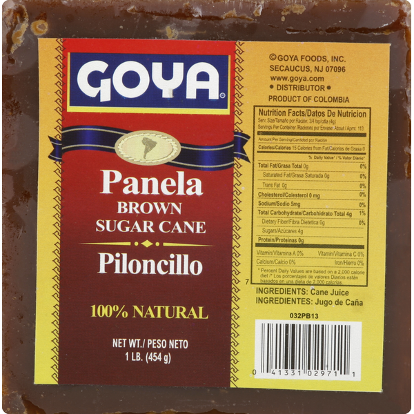 Latino Foods Goya Panela Brown Cane Sugar hero