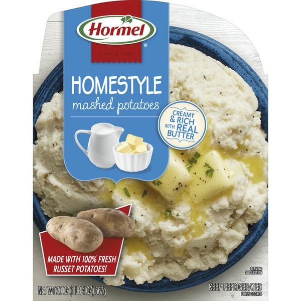 Packaged Lunchmeat Hormel Homestyle Mashed Potatoes hero