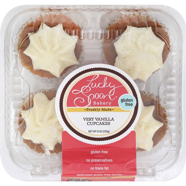 Lucky Spoon Bakery Cupcakes, Gluten Free, Very Vanilla hero