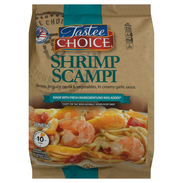 Frozen Meals Tastee Choice Shrimp Scampi hero