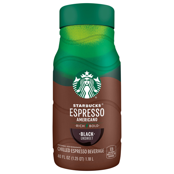 Creamers Starbucks Coffee Beverage, Espresso Americano, Black, Unsweet hero