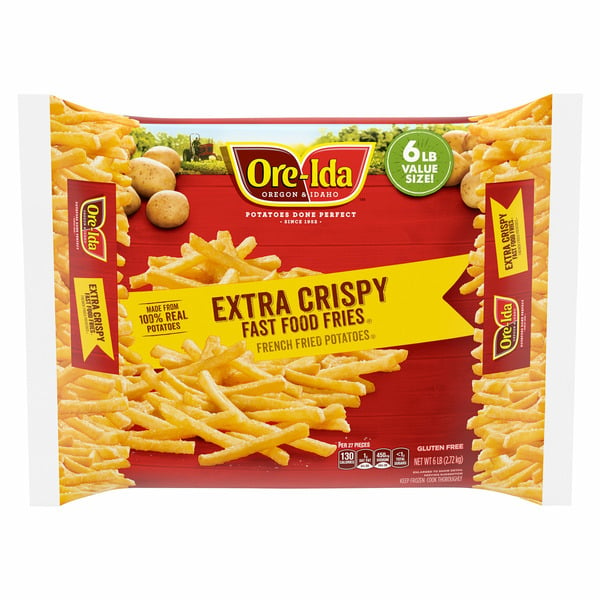 Frozen Appetizers & Sides Ore-Ida Extra-Crispy Fast-Food Fries, 6 Lb hero