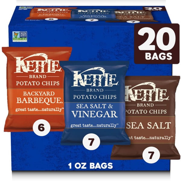 Chips & Pretzels Kettle Brand Kettle Cooked Potato Chips Variety hero