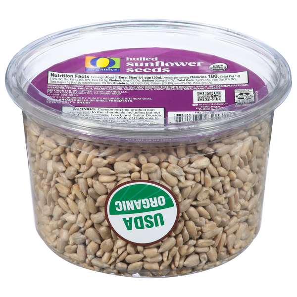 Nuts, Seeds & Dried Fruit O Organics Sunflower Seeds, Hulled hero