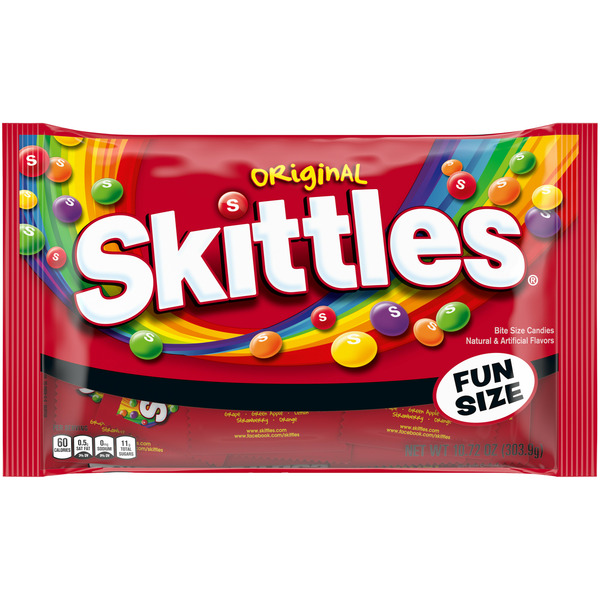 Halloween Seasonal Skittles Original Chewy Candy Fun Size Candy hero