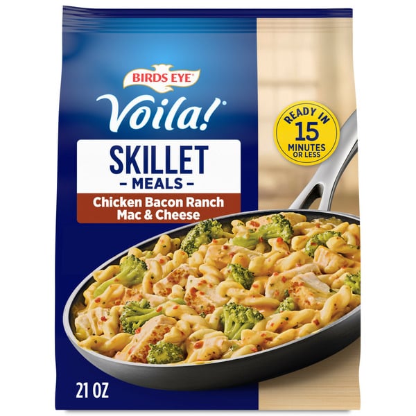 Frozen Produce Birds Eye Voila! Chicken Bacon Ranch Mac & Cheese, Skillet Meal hero