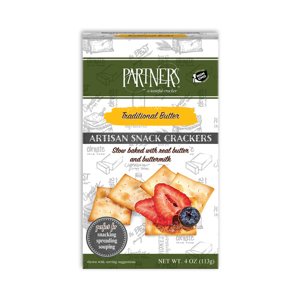 Crackers PARTNERS Traditional Butter Artisan Snack Crackers hero