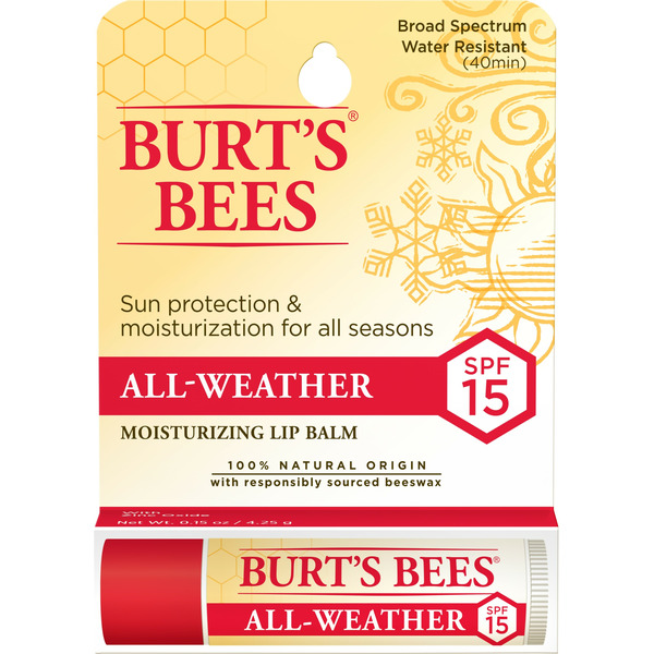 Beauty Burt's Bees 100% Natural All-Weather SPF 15 Moisturizing Lip Balm hero